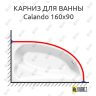 Карниз для ванны Kolpa-San Calando 160х90 Усиленный 25 мм MrKARNIZ фото 1